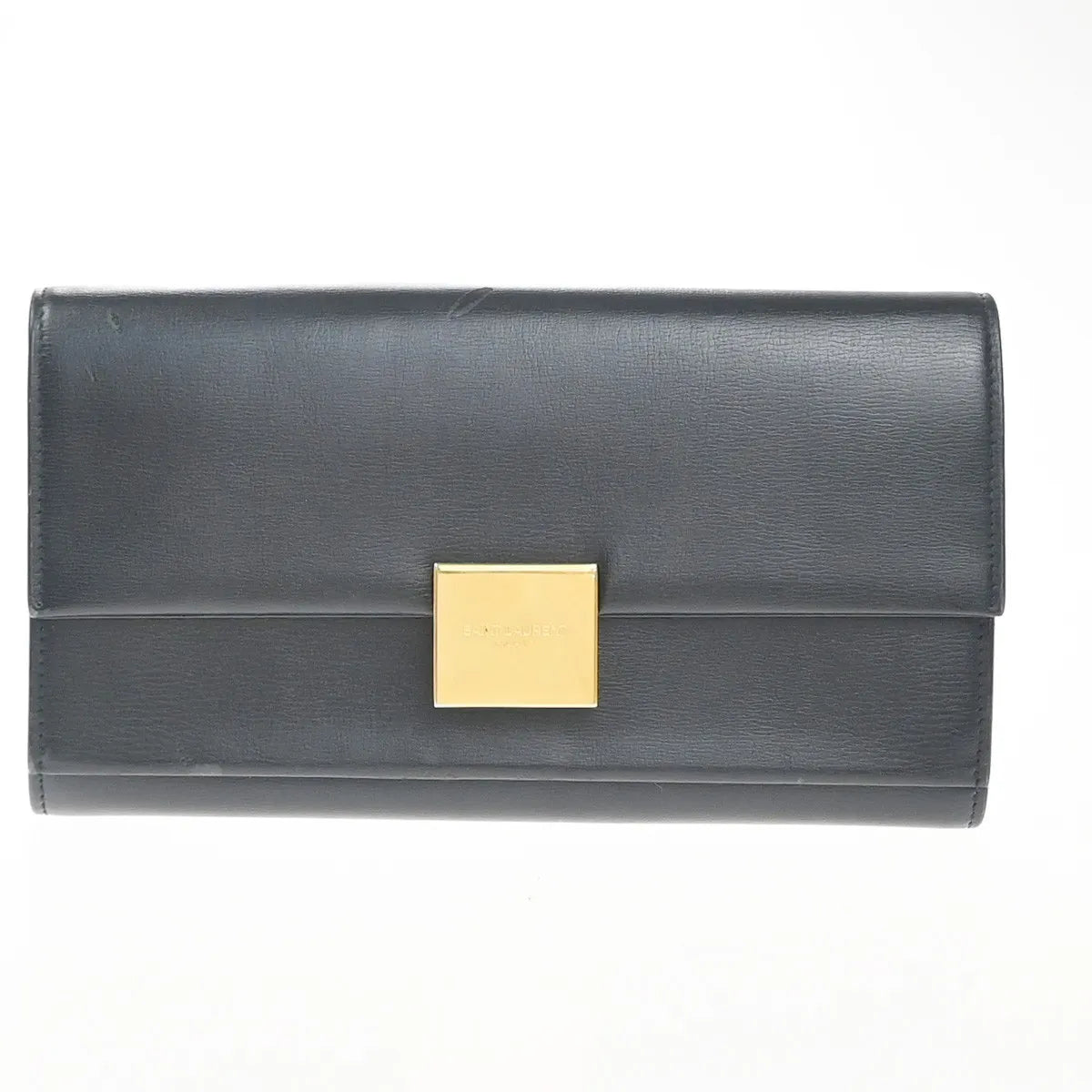 Saint Laurent Bellechasse Flap Leather, Black, Leather, Wallet