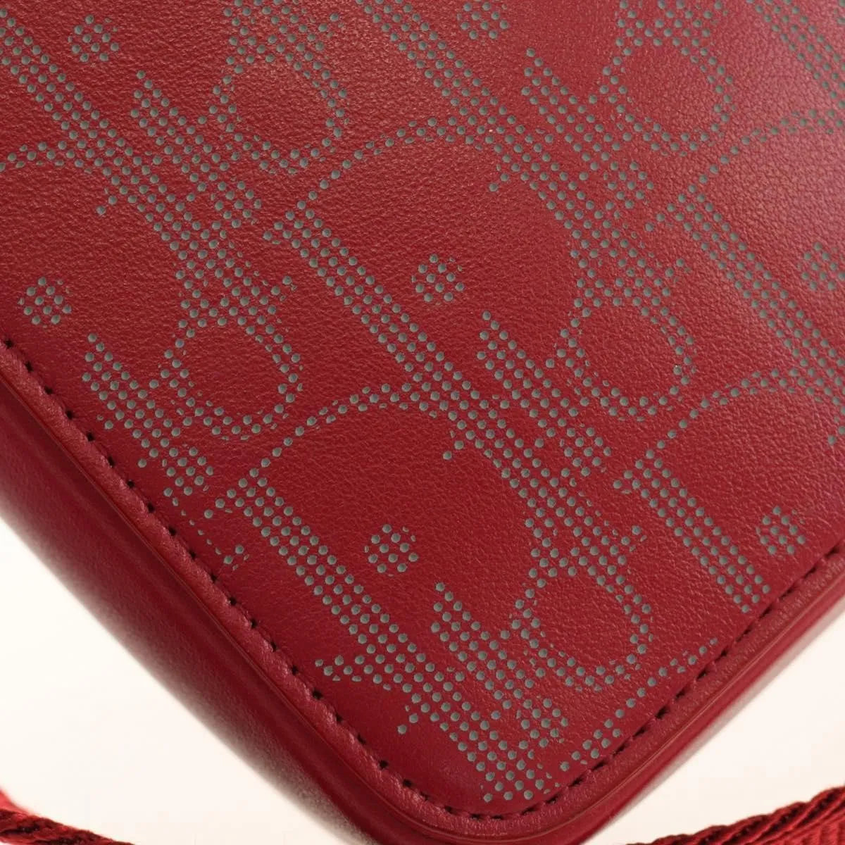 Christian Dior World Tour Zip Messenger Oblique Galaxy Leather, Red, Canvas, Shoulder Bag