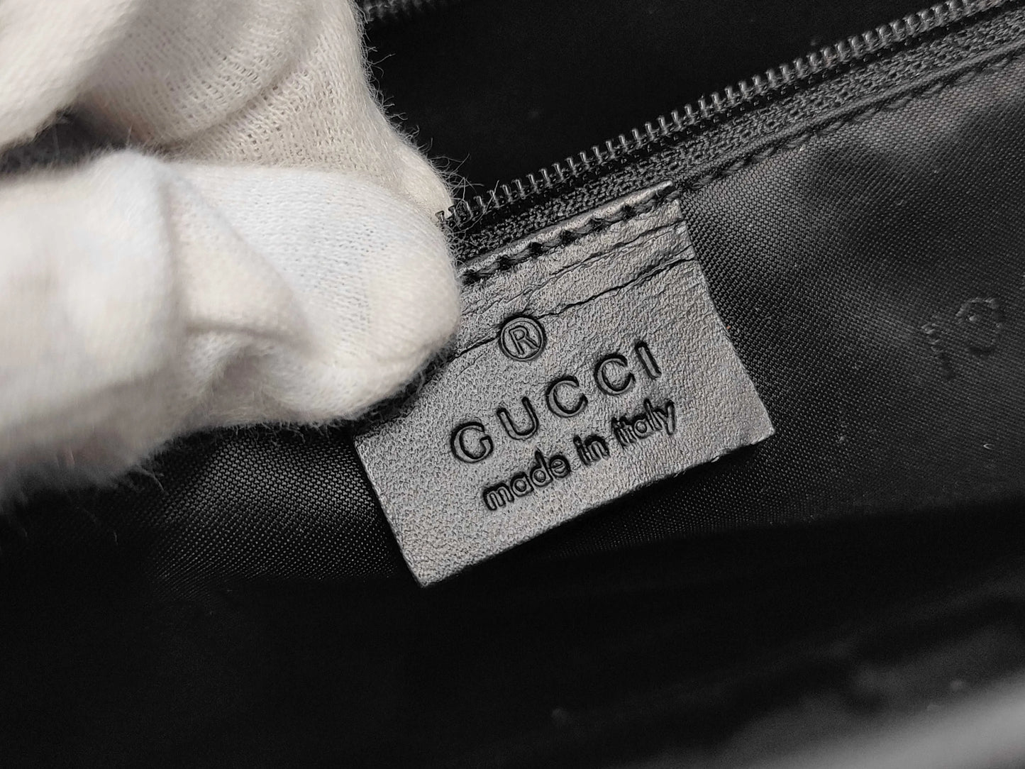 Gucci Jackie Canvas, Black, Canvas, Handbag
