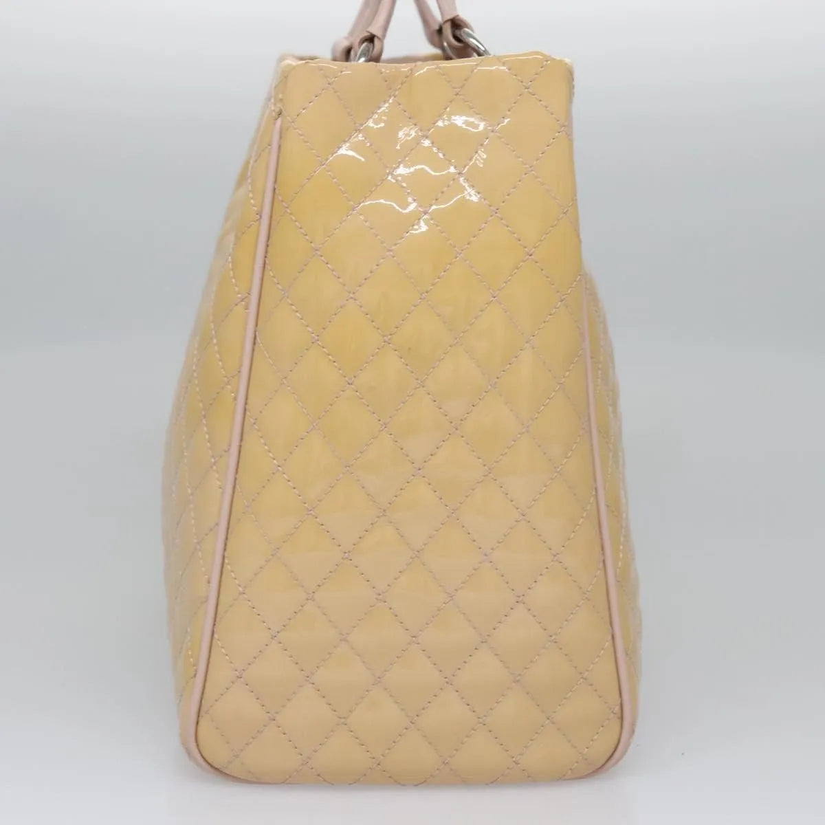 Salvatore Ferragamo Vala Patent leather, Beige, Patent Leather, Handbag