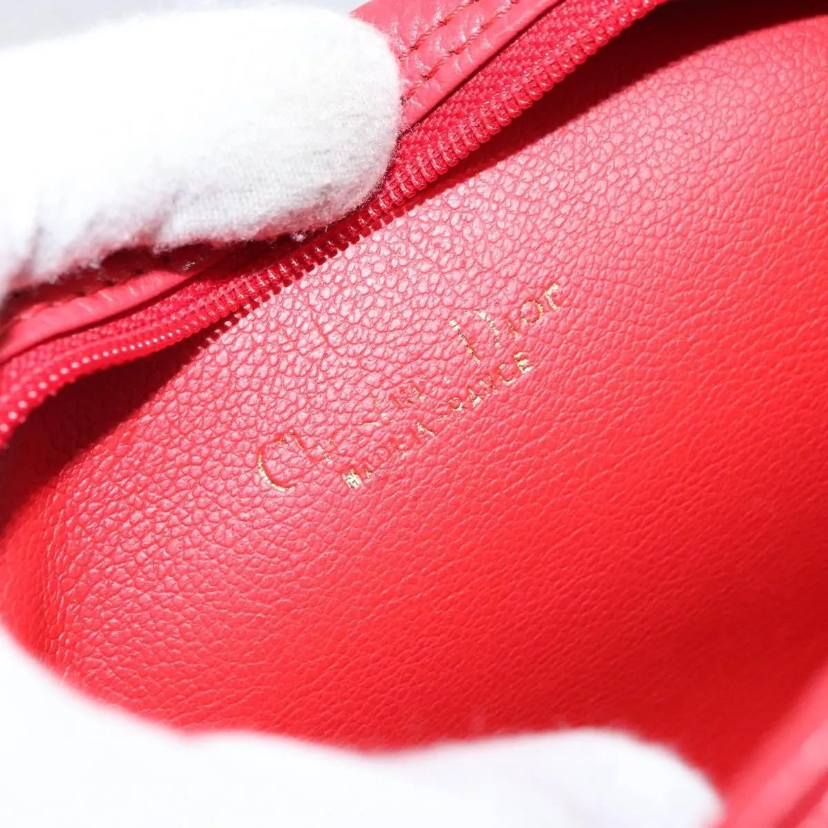Christian Dior Vintage Leather, Red, Leather, Shoulder Bag