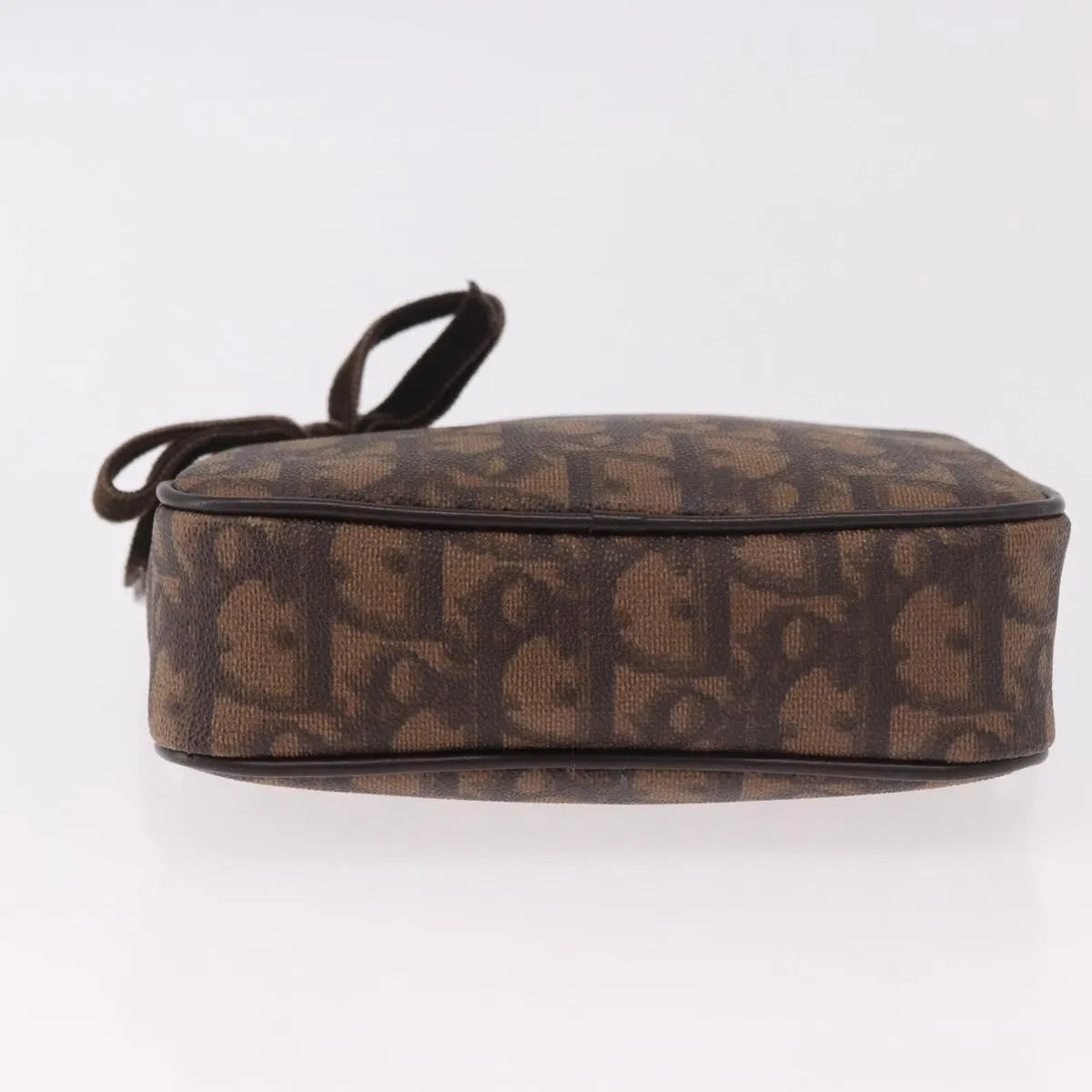 Christian Dior Vintage Trotter Diorissimo Canvas, Brown, Canvas, Clutch