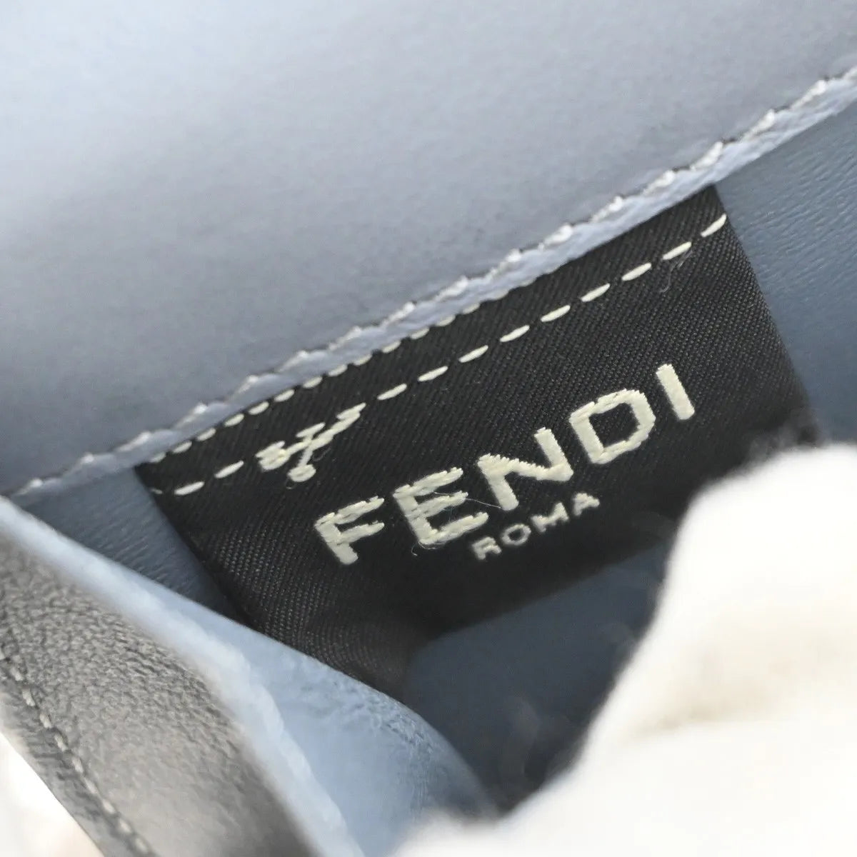 Fendi Peekaboo Leather, Blue, Leather, Wallet