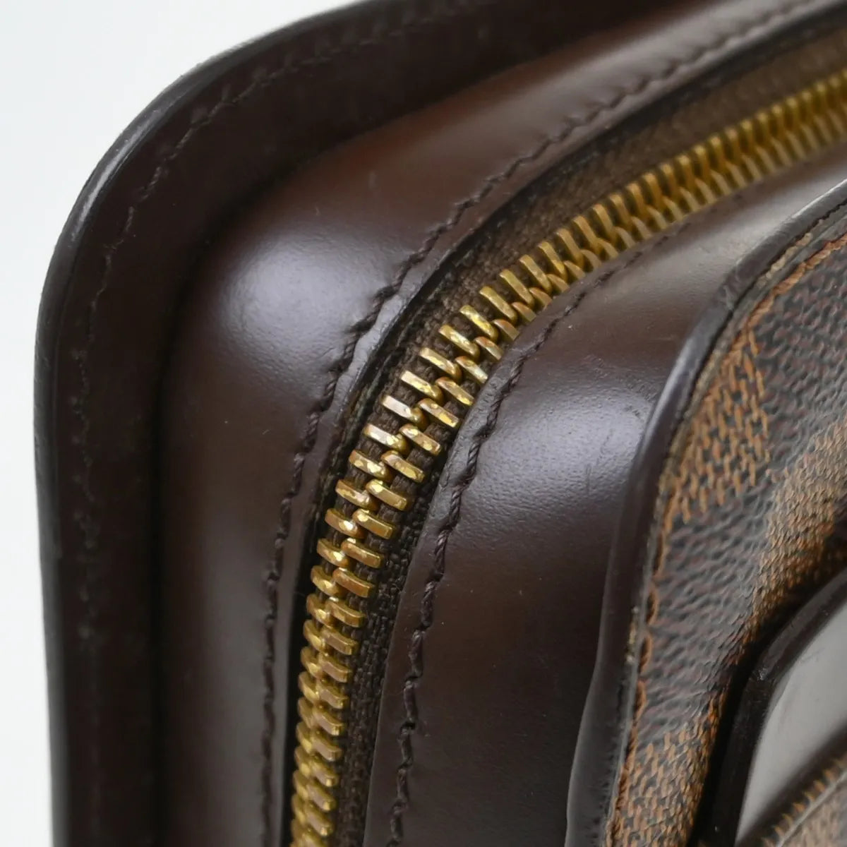 Louis Vuitton Pochette Saint Louis Damier, Brown, Canvas, Clutch
