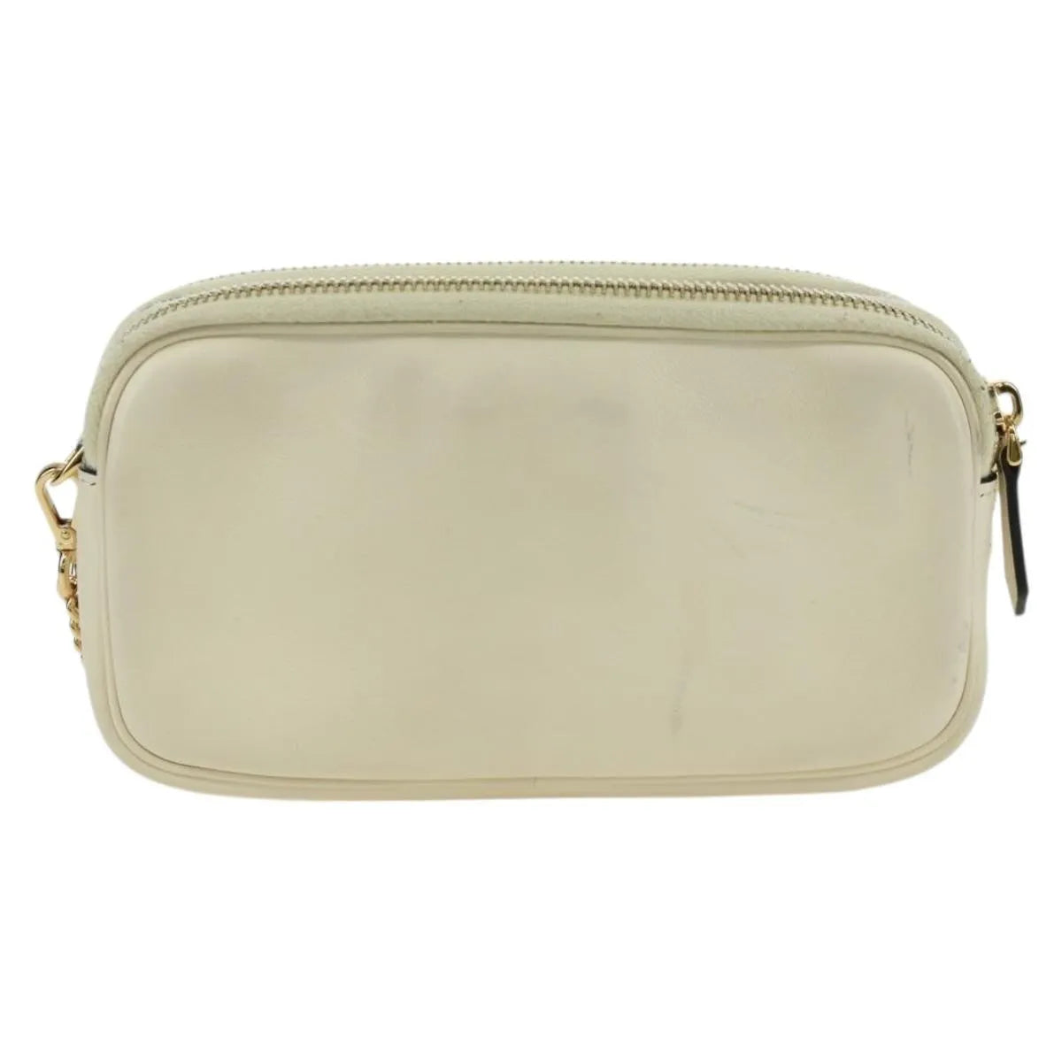 Fendi Easy 2 Baguette Leather, Beige, Leather, Crossbody Bag