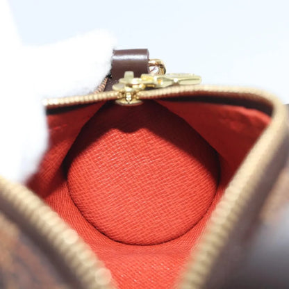 Louis Vuitton Papillon Pochette Damier Ebene, Brown, Canvas, Clutch