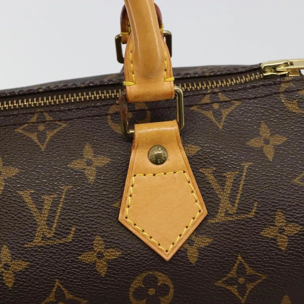 Louis Vuitton Speedy Monogram Canvas, Neutral, Canvas, Handbag