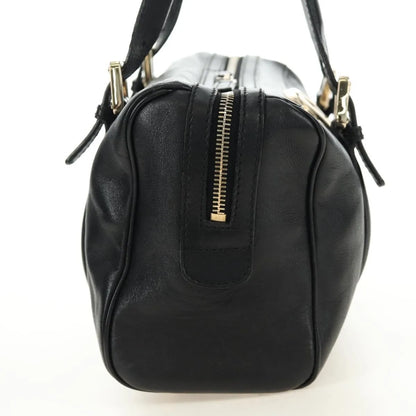 Gucci Britt Boston Duffle Leather, Black, Leather, Handbag