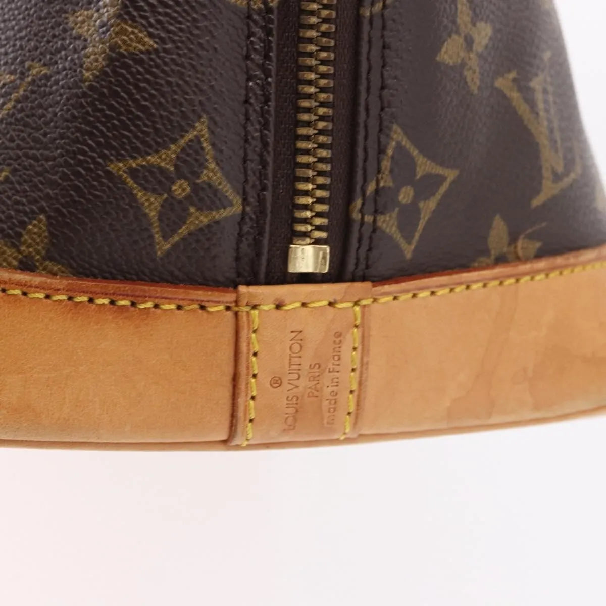 Louis Vuitton Vintage Alma Monogram Canvas, Brown, Canvas, Handbag