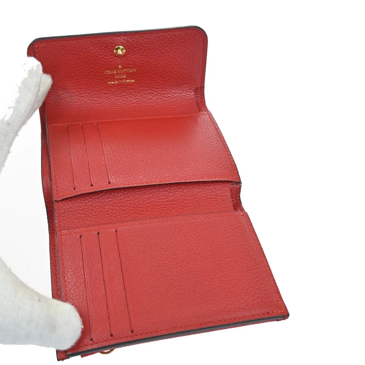 Louis Vuitton Pont Neuf Monogram Empreinte Leather, Red, Leather, Wallet