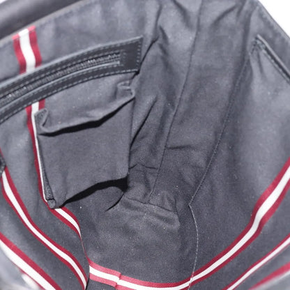 Bally Vintage Leather, Black, Leather, Shoulder Bag
