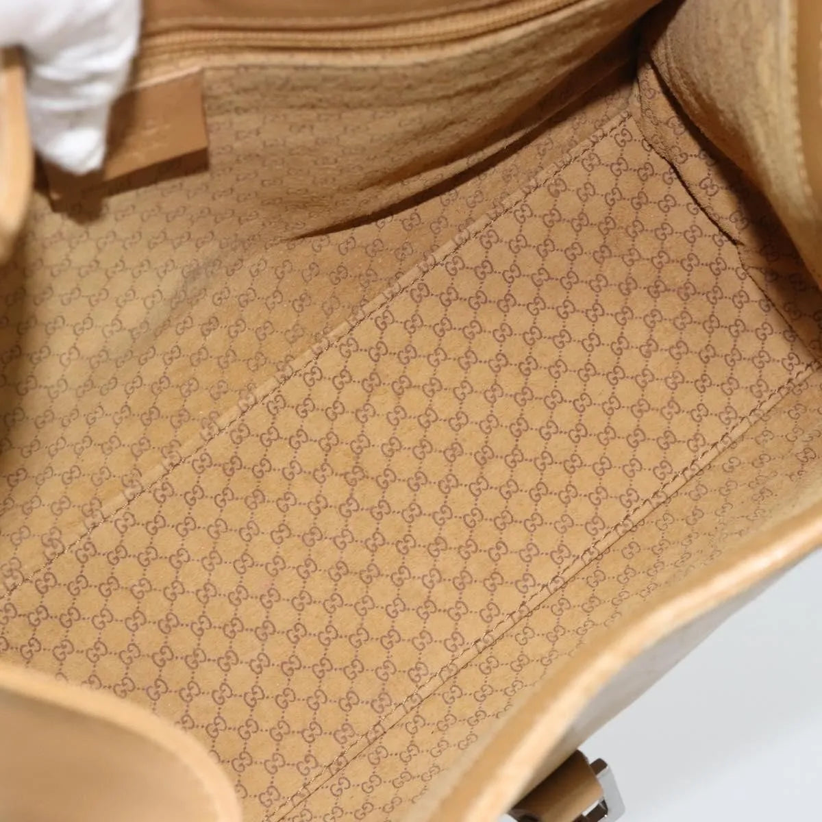 Gucci Piston Jackie O Hobo Leather, Beige, Leather, Handbag