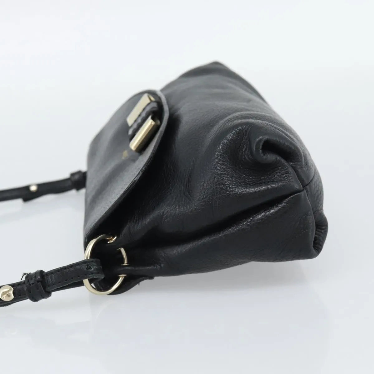 Chloe Lily Leather, Black, Leather, Shoulder Bag