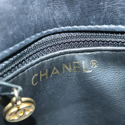 Chanel Vintage CC Waist Lambskin, Black, Leather, Shoulder Bag