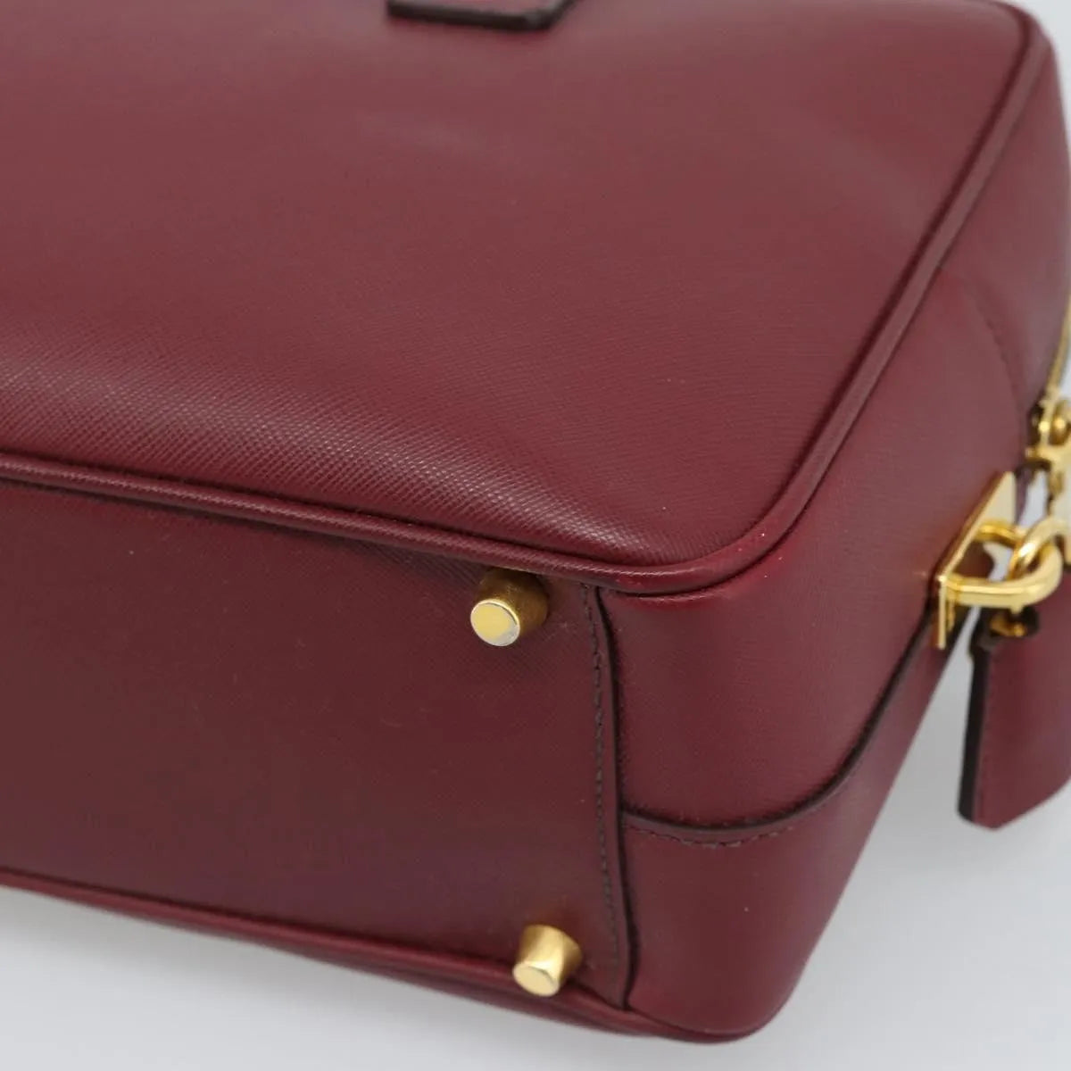Prada Bauletto Saffiano Leather, Red, Leather, Handbag