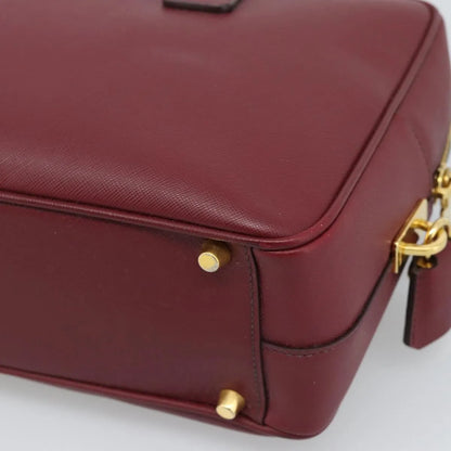 Prada Bauletto Saffiano Leather, Red, Leather, Handbag