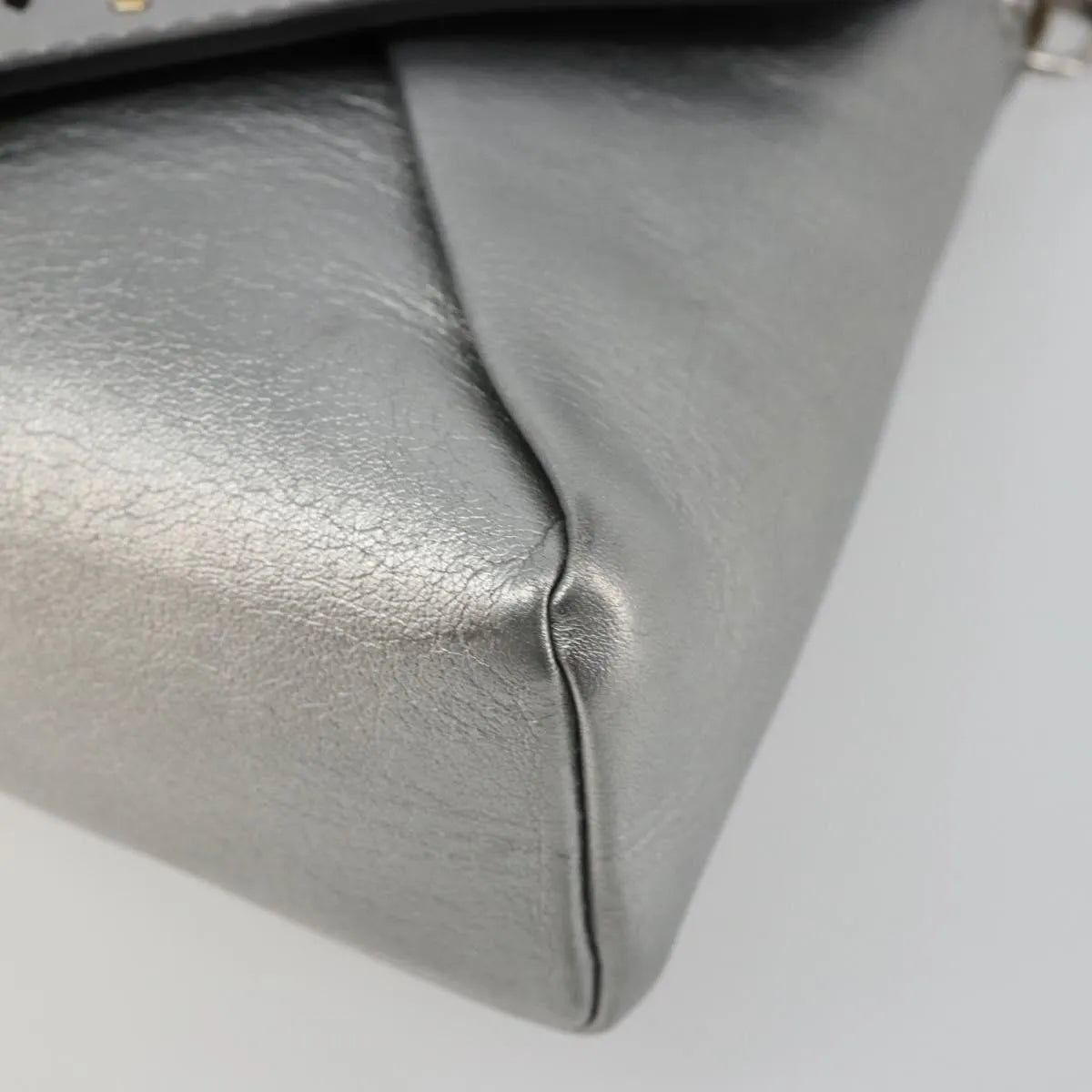 Louis Vuitton Love Note Chain Clutch Leather, Silver, Leather, Shoulder Bag