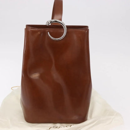 Cartier Panthère Patent leather, Brown, Patent Leather, Backpack