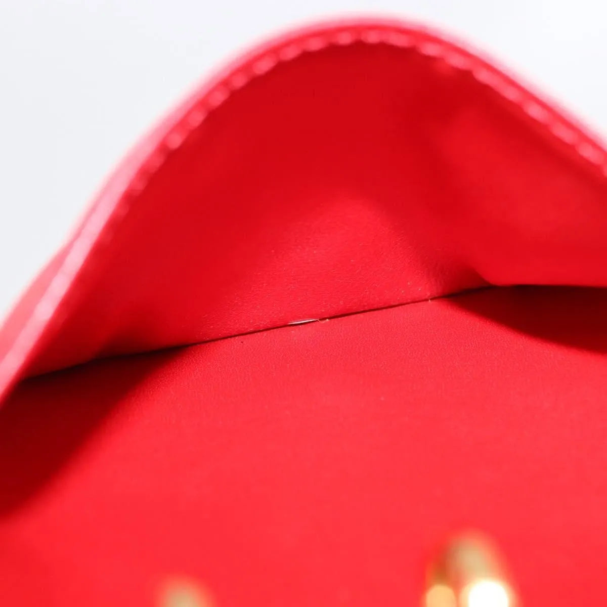 Louis Vuitton Agenda Cover Patent, Red, Patent Leather, Clutch