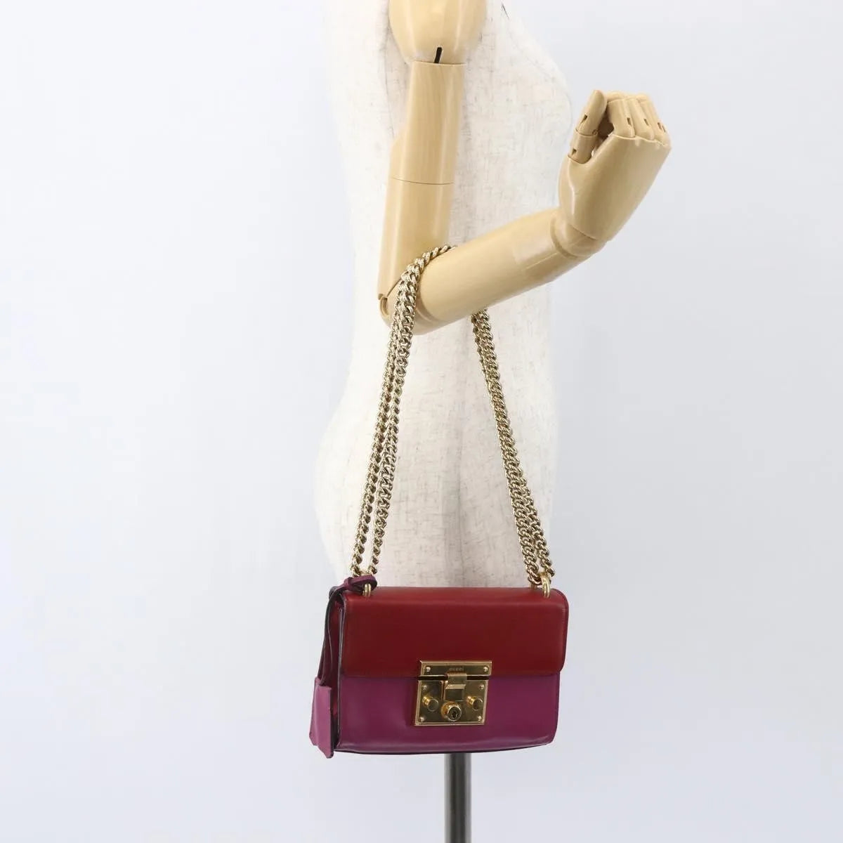 Gucci Padlock Shoulder Bag NM GG Coated Canvas and Leather, Multicolour, Leather, Shoulder Bag