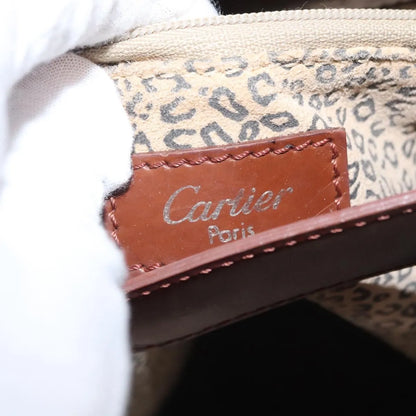 cartier Panthère Shoulder Patent leather, Brown, Leather, Shoulder Bag