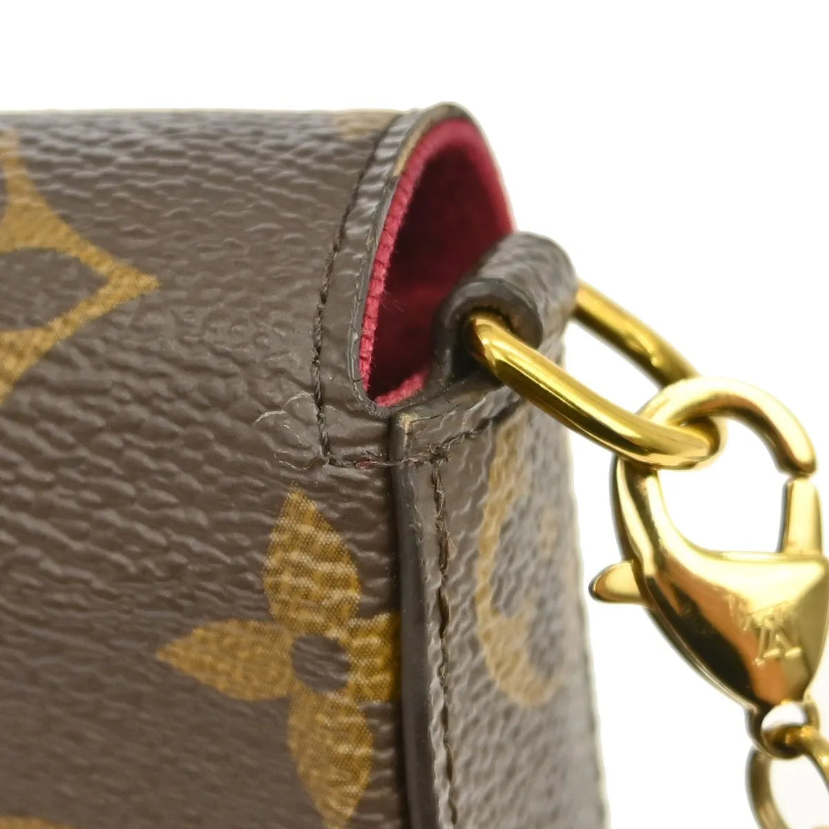 Louis Vuitton Pochette Felicie Monogram, Brown, Canvas, Clutch