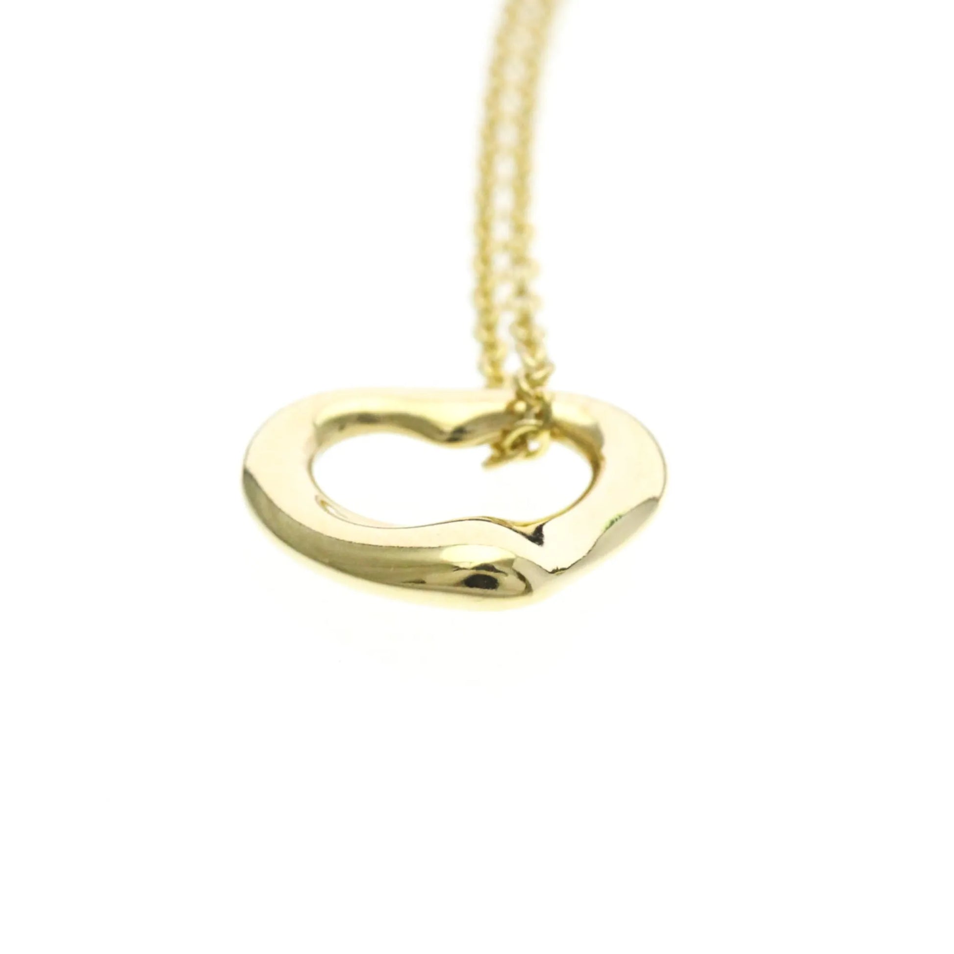 Tiffany & Co. Elsa Peretti Open Heart Pendant 18K Yellow Gold, Gold, Yellow Gold, Necklace