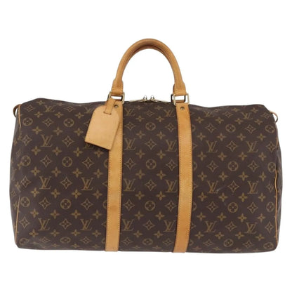 Louis Vuitton Keepall Monogram, Brown, Canvas, Travel Bag