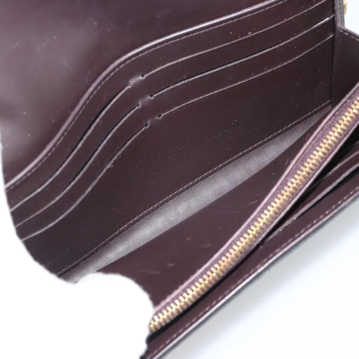 Louis Vuitton Sarah Chain Monogram Vernis, Burgundy, Patent Leather, Clutch