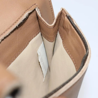 Bottega Veneta Vintage Front Pocket Waist Leather, Brown, Leather, Clutch