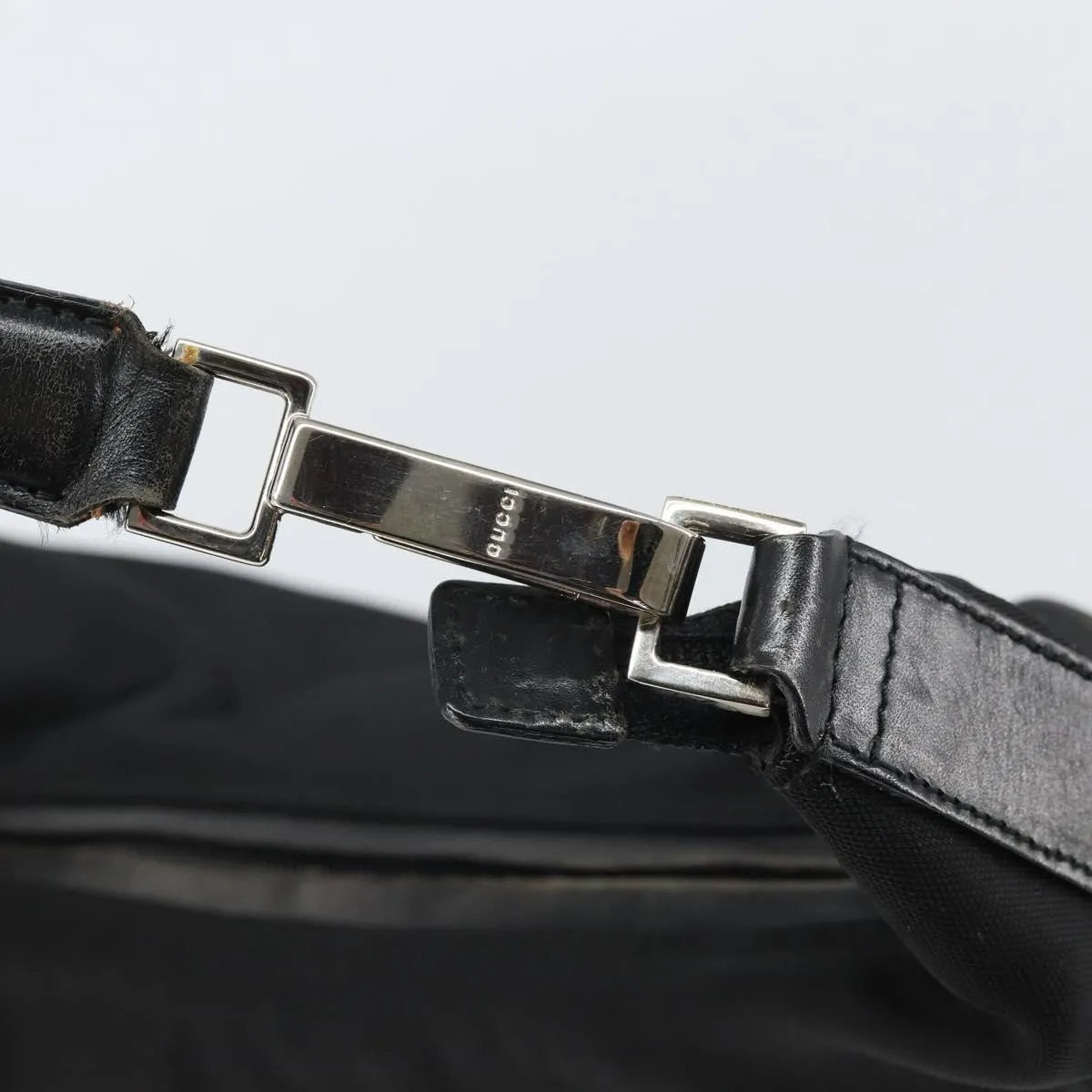 Gucci Vintage Nylon, Black, Nylon, Shoulder Bag