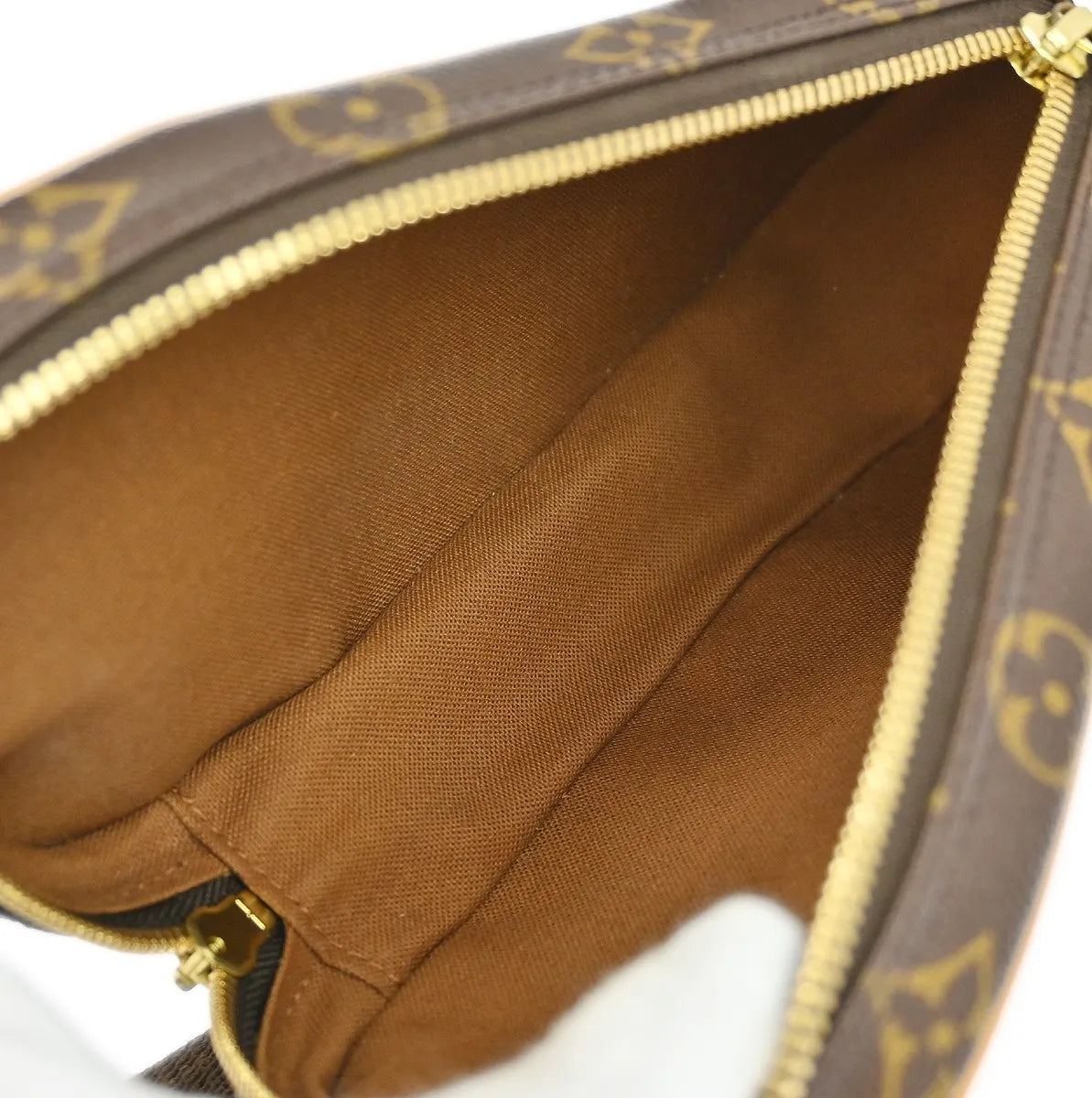 Louis Vuitton Pochette Gange Monogram Canvas, Brown, Canvas, Clutch
