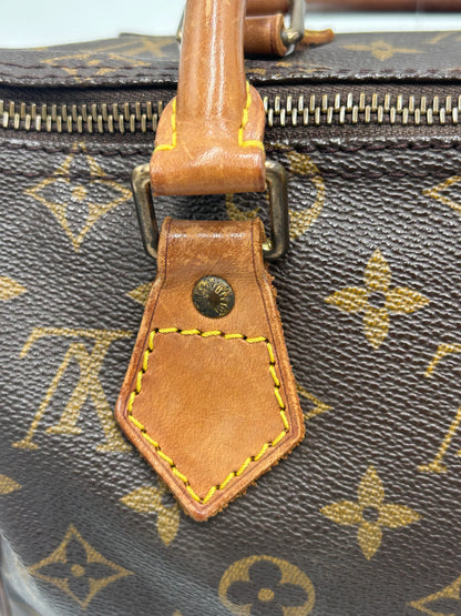 Louis Vuitton Speedy Monogram Canvas, Brown, Canvas, Handbag