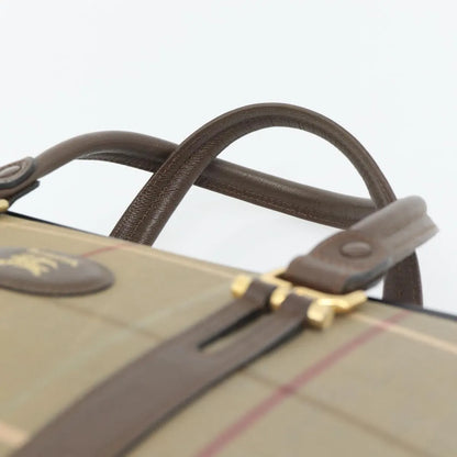 Burberry Nova check boston Canvas, Beige, Canvas, Handbag