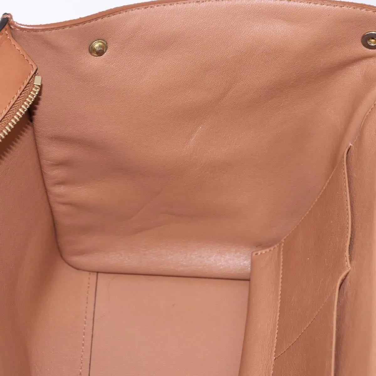 Celine Trapeze Leather, Brown, Leather, Handbag