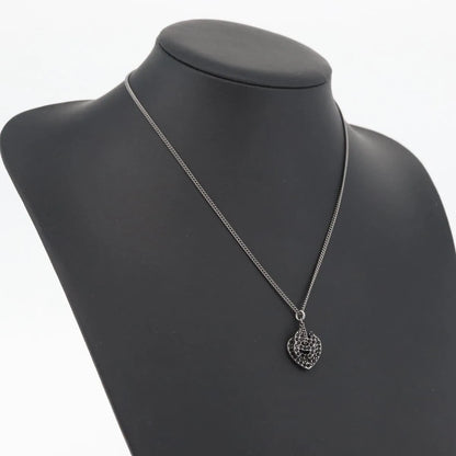 Chanel Coco Long Metal with Faux Pearls and Crystals, Black, Metal, Necklace