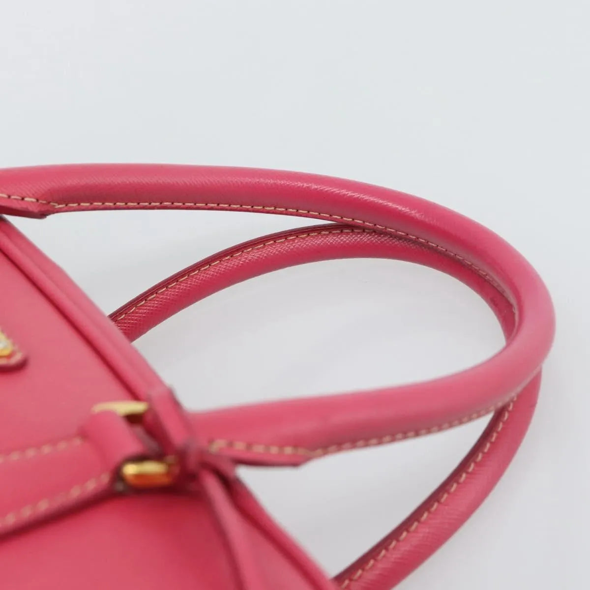 Prada Bauletto Saffiano Leather, Pink, Leather, Handbag