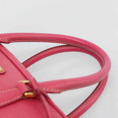 Prada Bauletto Saffiano Leather, Pink, Leather, Handbag