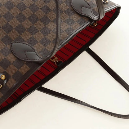 Louis Vuitton Neverfull Tote Damier, Brown, Canvas, Tote Bag