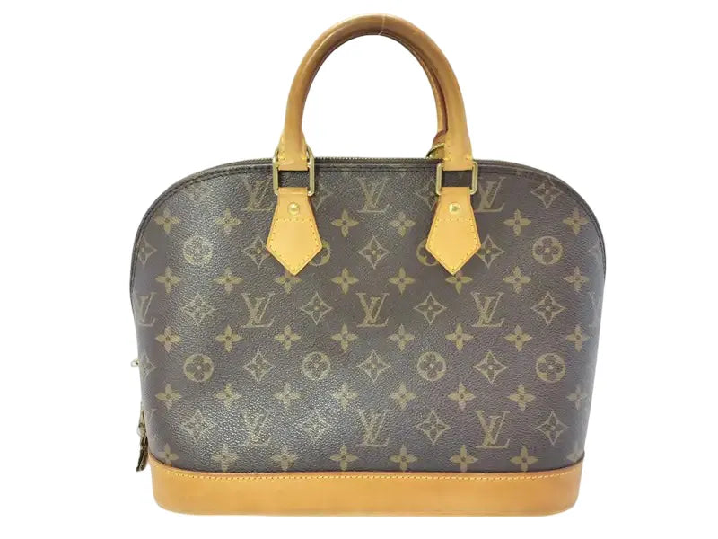 Louis Vuitton Vintage Alma Monogram Canvas, Brown, Canvas, Handbag