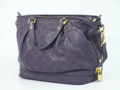 Louis Vuitton Stellar Mahina Leather, Purple, Leather, Handbag