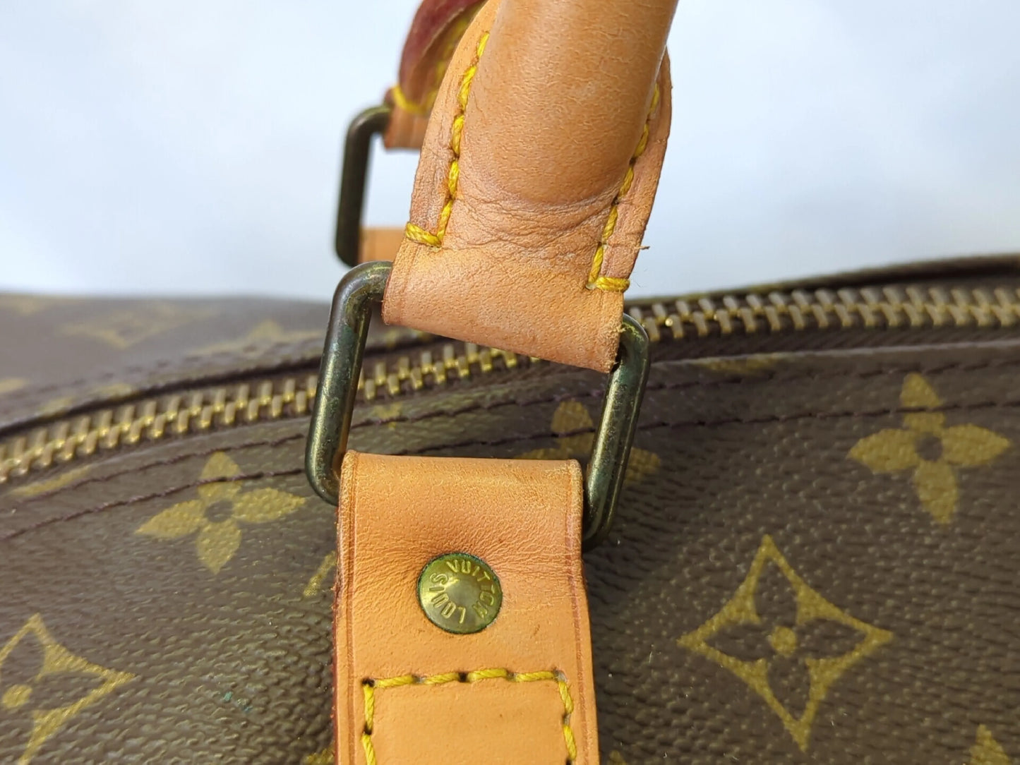 Louis Vuitton Keepall Monogram Canvas, Brown, Canvas, Travel Bag