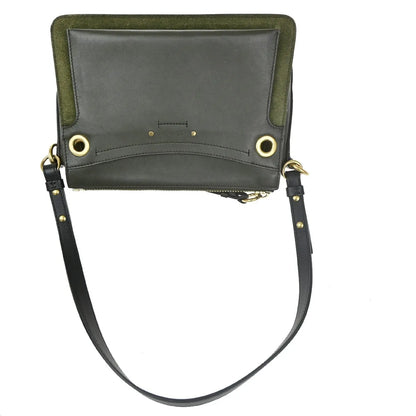 Chloe Roy Leather, Black, Suede, Shoulder Bag