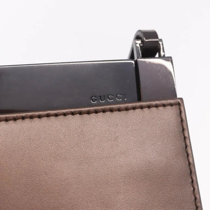 Gucci Vintage Leather, Brown, Leather, Shoulder Bag