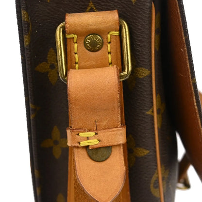 Louis Vuitton Cartouchiere Monogram Canvas, Brown, Canvas, Shoulder Bag