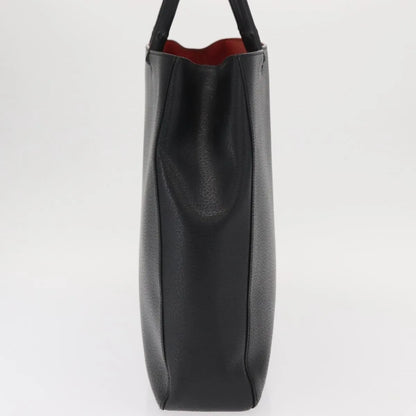 Gucci Vintage Bamboo Handle Tote Leather, Black, Leather, Tote Bag