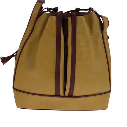cartier Must de Cartier seau Leather, Yellow, Leather, Shoulder Bag
