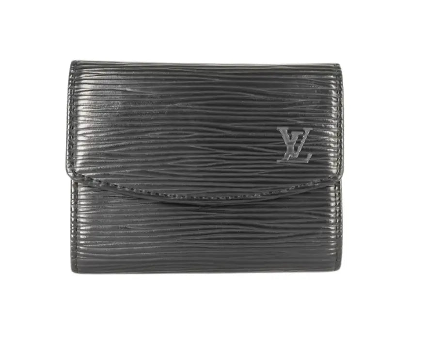 Louis Vuitton Iris Wallet NM Epi, Black, Leather, Wallet