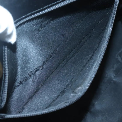 Salvatore Ferragamo Vintage Vara Bow Tote Lizard Embossed Leather, Black, Leather, Tote Bag