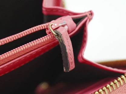 Gucci Zip Around Wallet (Outlet) Microguccissima Leather, Pink, Leather, Wallet